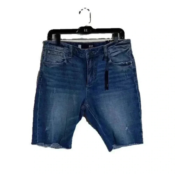 Kut From the Kloth Denim Bermuda Shorts size 8 NWT - Picture 1 of 9